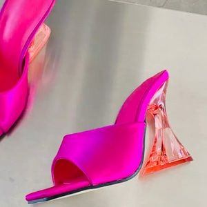 Sale New Kalen pink open toe heels